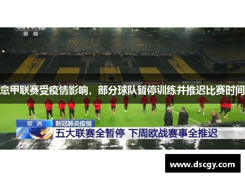 意甲联赛受疫情影响，部分球队暂停训练并推迟比赛时间